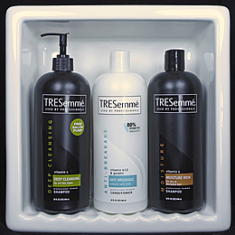 tile ready niche shampoo shelf